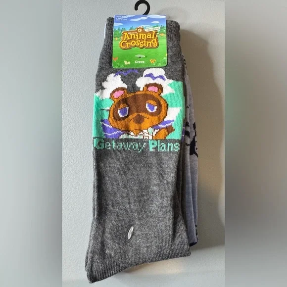 Animal crossing crew 2-pack socks getaway plans - Picture 1 of 2